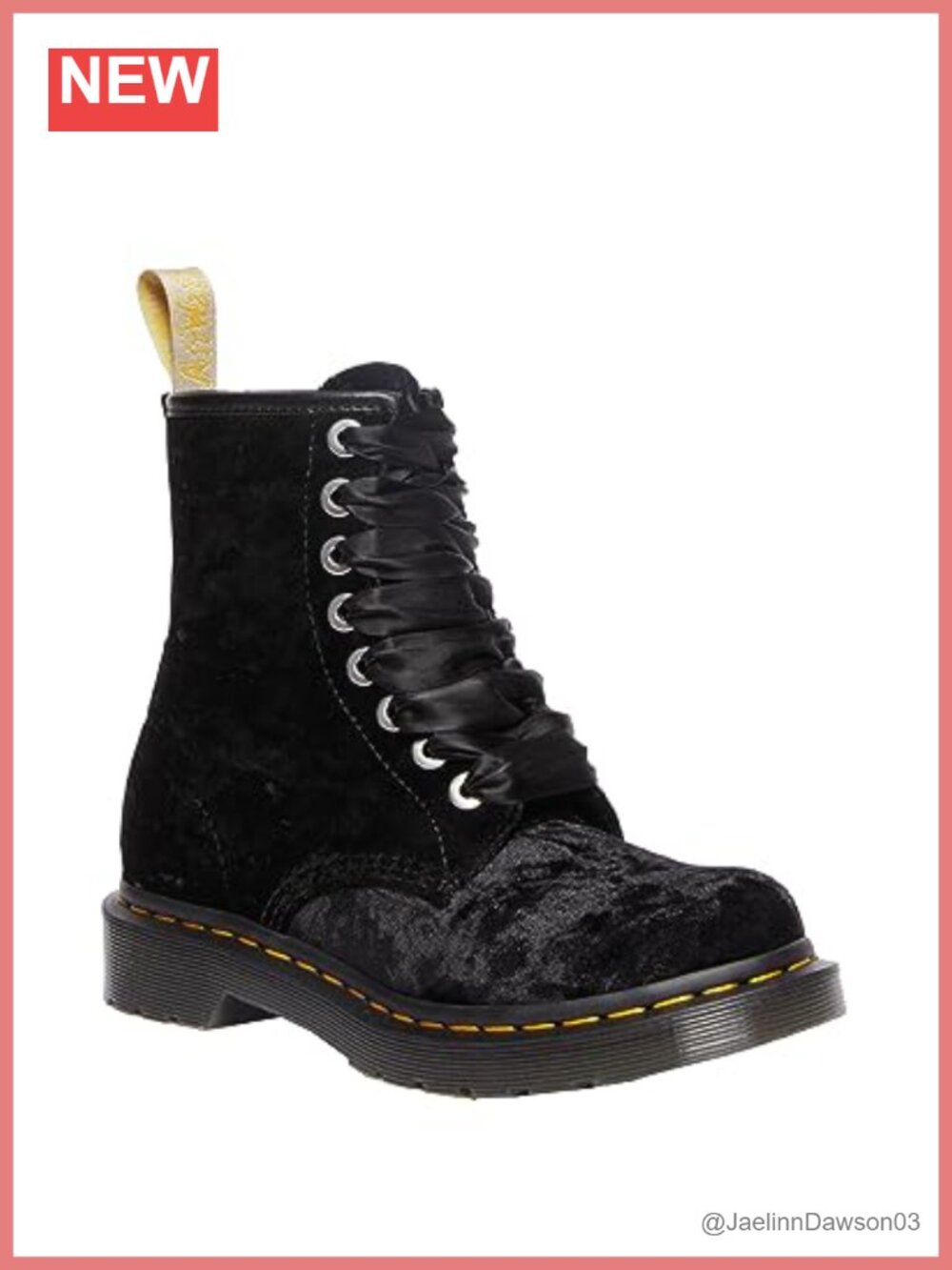 Vegan Leather Ankle Boots Crushed Velvet Lace Up